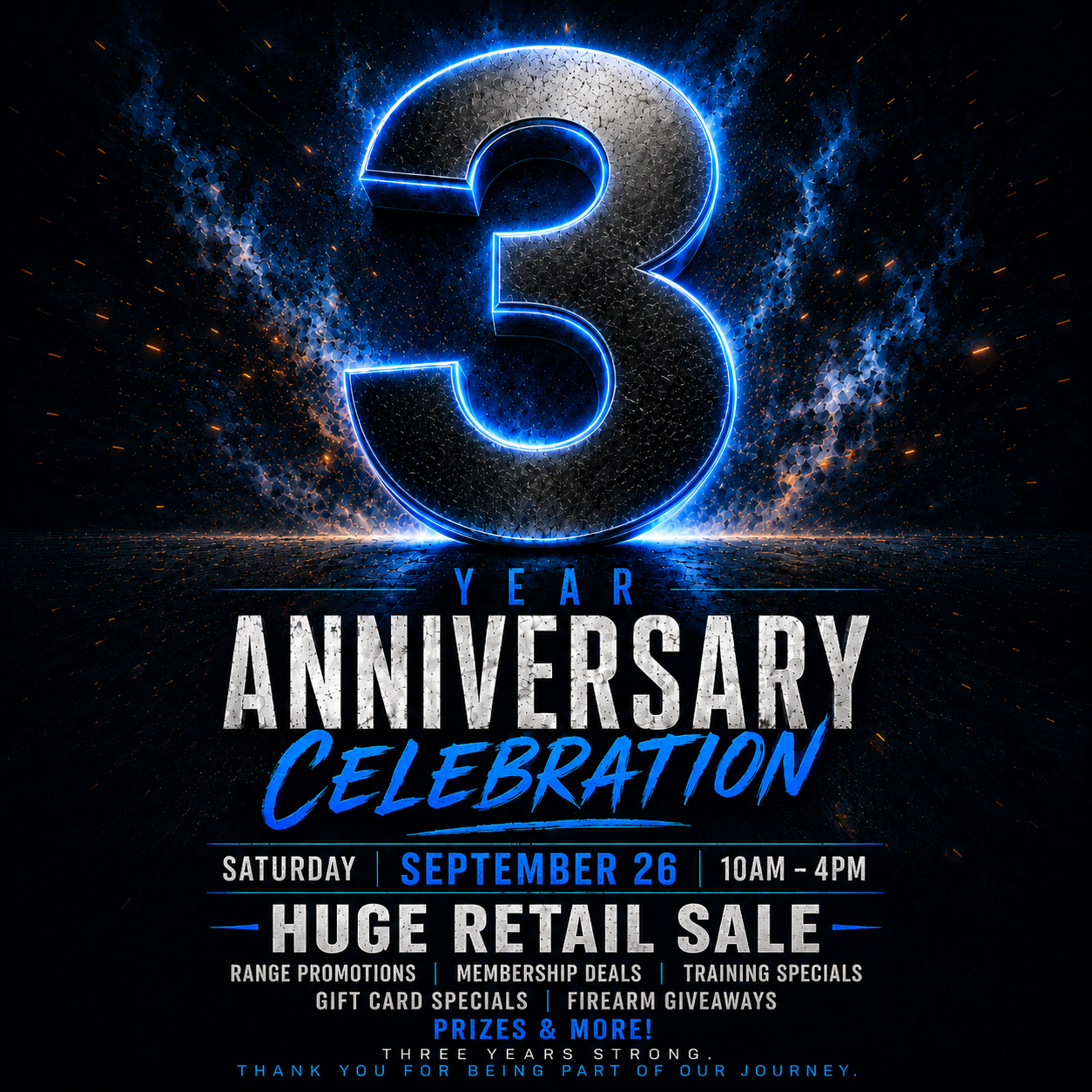 3-Year Anniversary Celebration